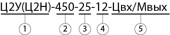 редукторы Ц2У(Ц2Н) 450 условное обозначение.png